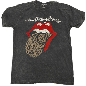 Men's Rolling Stones Leopard Tongue T-Shirt - HalfMoonMusic
