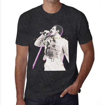 Men's Freddie Mercury Glow T-Shirt - HalfMoonMusic