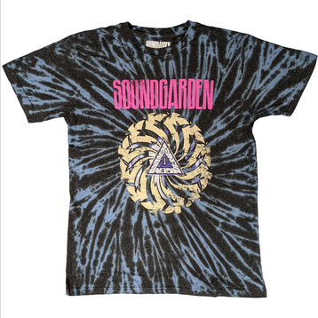 Men's Soundgarden Badmotorfinger Tie-Dye T-Shirt - HalfMoonMusic