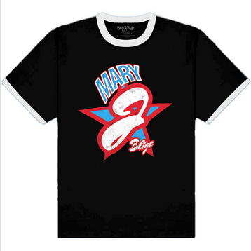 Men's Mary J. Blige Ringer T-Shirt - HalfMoonMusic