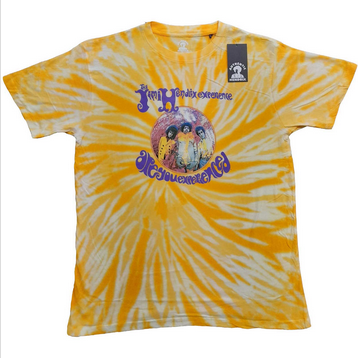 Men's Jimi Hendrix Are You Experienced Tie Dye T-Shirt - HalfMoonMusic