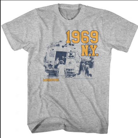 Men's Woodstock 1969 NY T-Shirt - HalfMoonMusic