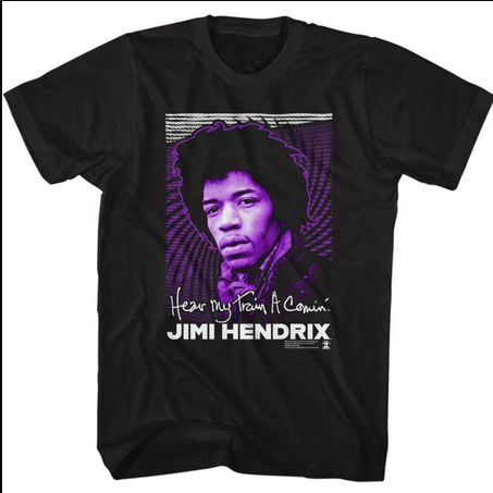 Men's Jimi Hendrix Hear My Train T-Shirt - HalfMoonMusic