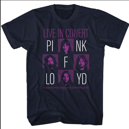 Men's Pink Floyd Live in Concert T-Shirt - HalfMoonMusic