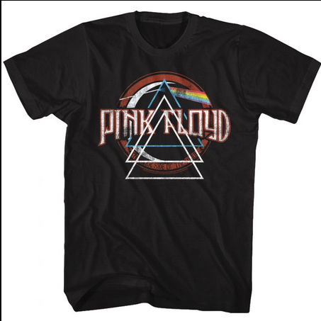 Men's Pink Floyd Triangle Triad T-Shirt - HalfMoonMusic