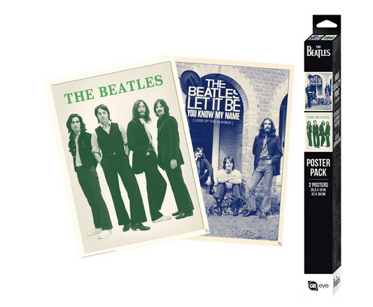 The Beatles - Green & Blue - Boxed Poster Set - HalfMoonMusic