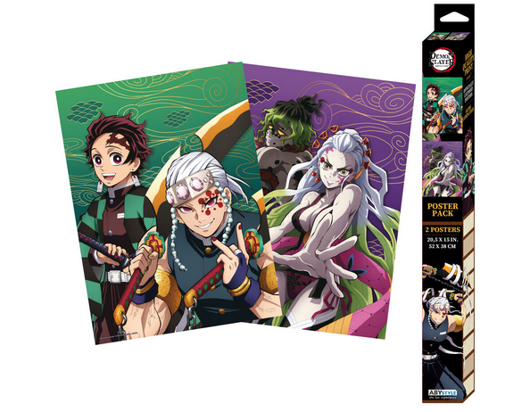 Demon Slayer - Entertainment District Arc - Boxed Poster Set - HalfMoonMusic