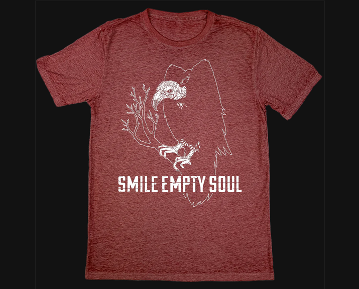 Men's Smile Empty Soul Vulture T-Shirt - HalfMoonMusic