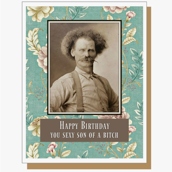 Sexy S.O.B Greeting Card - HalfMoonMusic