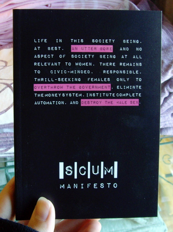 SCUM Manifesto Zine - HalfMoonMusic