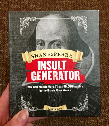 Shakespear Insult Generator Book - HalfMoonMusic
