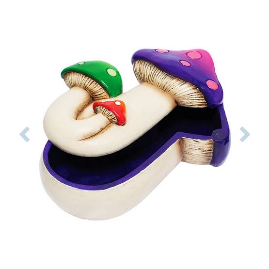 Triple Mushroom Stash Box - HalfMoonMusic