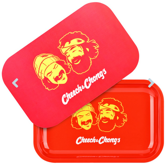 Cheech & Chong Metal Rolling Tray & Magnetic Cover - HalfMoonMusic