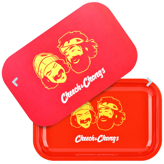 Cheech & Chong Metal Rolling Tray & Magnetic Cover - HalfMoonMusic