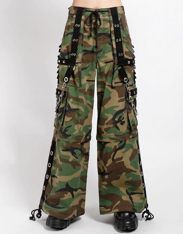Unisex Jungleland Studded Zip-Off Punk Tripp Pants - HalfMoonMusic