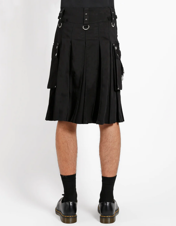 Unisex Chained Black Tripp Super Kilt - HalfMoonMusic