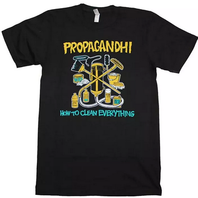 Men's Propgandhi How To Clean Everything T-Shirt - HalfMoonMusic