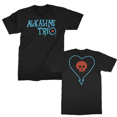 Men's Alkaline Trio E.P. Heartskull Logo T-Shirt - HalfMoonMusic