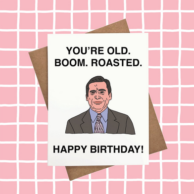 Michael Scott The Office Birthday Card - HalfMoonMusic