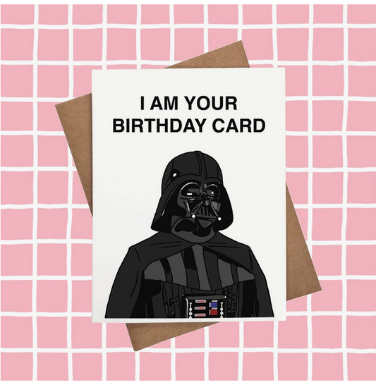 Darth Vader Birthday Card - HalfMoonMusic
