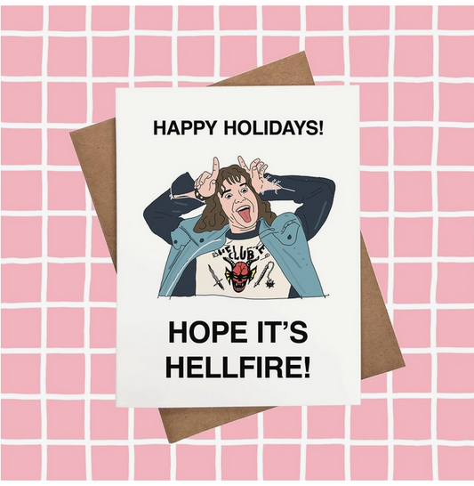 Stranger Things Happy Holidays Card - HalfMoonMusic