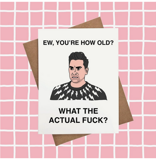 David Rose Schitt's Creek Birthday Card - HalfMoonMusic