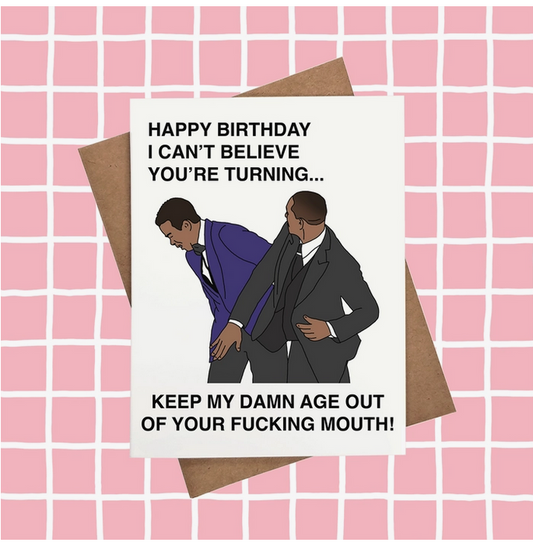 Snarky Will Smith Birthday Card - HalfMoonMusic