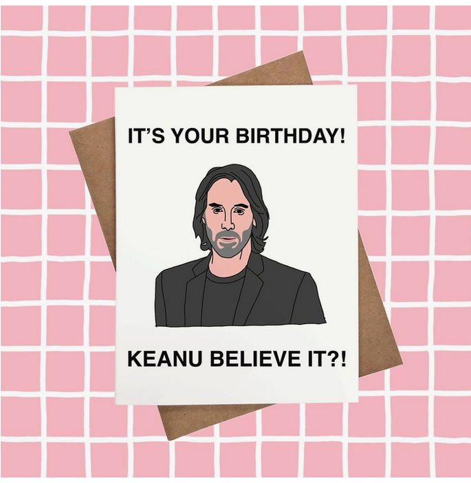 Keanu Reeves Birthday Card | HalfMoonMusic
