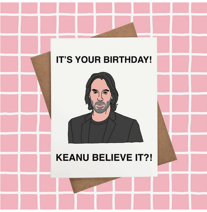 Keanu Reeves Birthday Card - HalfMoonMusic