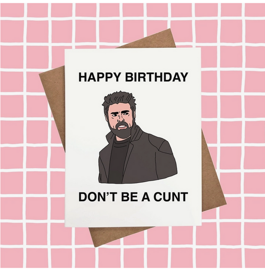 Billy Butcher from the Boys Birthday Card - HalfMoonMusic