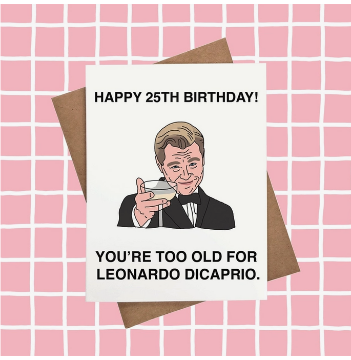 Leonardo Dicaprio 25th Birthday Card - HalfMoonMusic