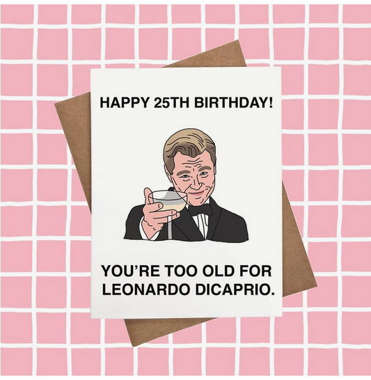 Leonardo Dicaprio 25th Birthday Card - HalfMoonMusic