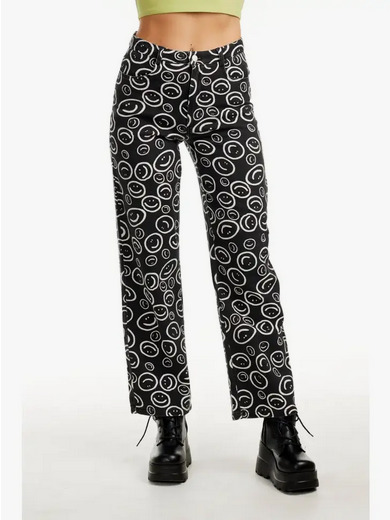 Women's Happiness Denim Pants - HalfMoonMusic