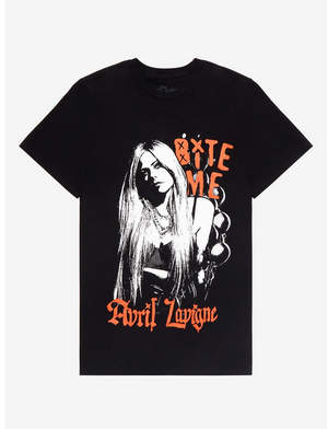 Women's Avril Lavigne Bite Me T-Shirt - HalfMoonMusic