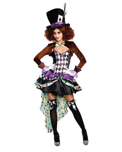 Women's Halloween Costume - Hatter Madness - HalfMoonMusic