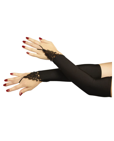 Women's Halloween Accesory - Midnight Madness Gloves - HalfMoonMusic