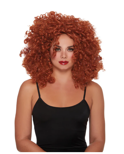 Women's Halloween Costume Accessory - Big Curls Wig - HalfMoonMusic