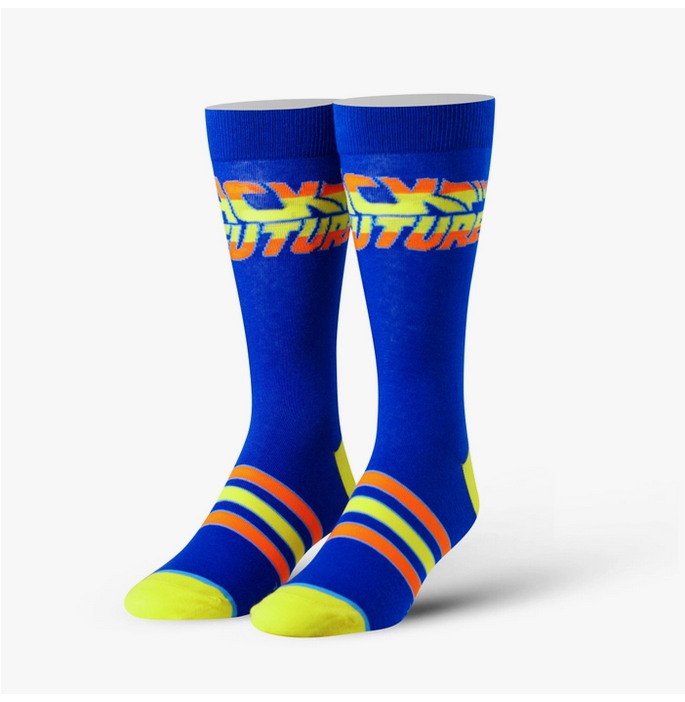 Men's Back to the Future Stripe Socks - HalfMoonMusic