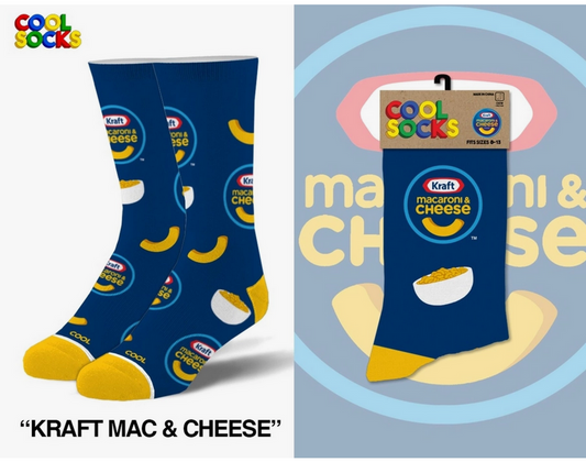 Men's Kraft Mac & Cheese Socks - HalfMoonMusic