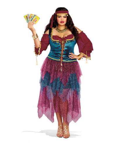 Women's Plus Size Halloween Costume - Gypsy - HalfMoonMusic
