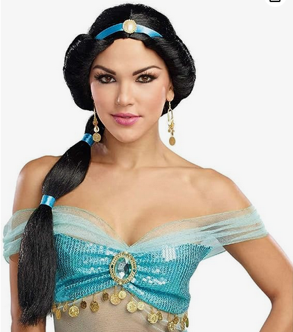 Women's Halloween Costume Accessory - Harem Princess Wig - HalfMoonMusic