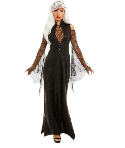 Women's Halloween Costumes - Black Widow Spider - HalfMoonMusic