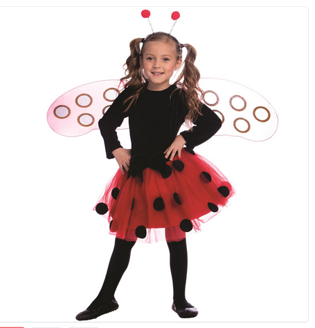 Girl's Halloween Costume - Lady Bug - HalfMoonMusic