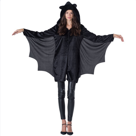 Women's Halloween Costume - Bat Romper - HalfMoonMusic