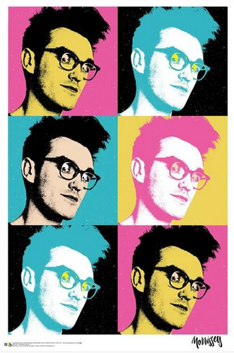 Morrissey Pop Art Poster - HalfMoonMusic