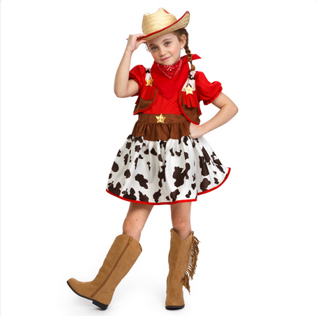 Girl's Halloween Costume - Cowgirl - HalfMoonMusic