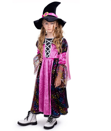 Girl's Halloween Costume - Deluxe Witch - HalfMoonMusic