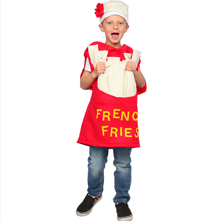 Kid's Halloween Costume -  French Fries - HalfMoonMusic