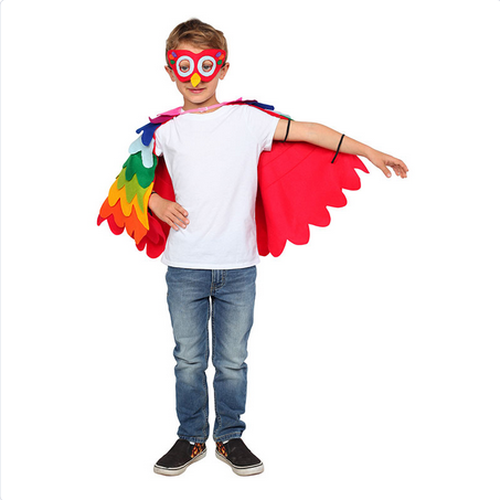 Kid's Halloween Costume - Colorful Parrot - HalfMoonMusic