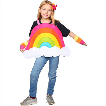 Girl's Halloween Costume - Rainbow - HalfMoonMusic